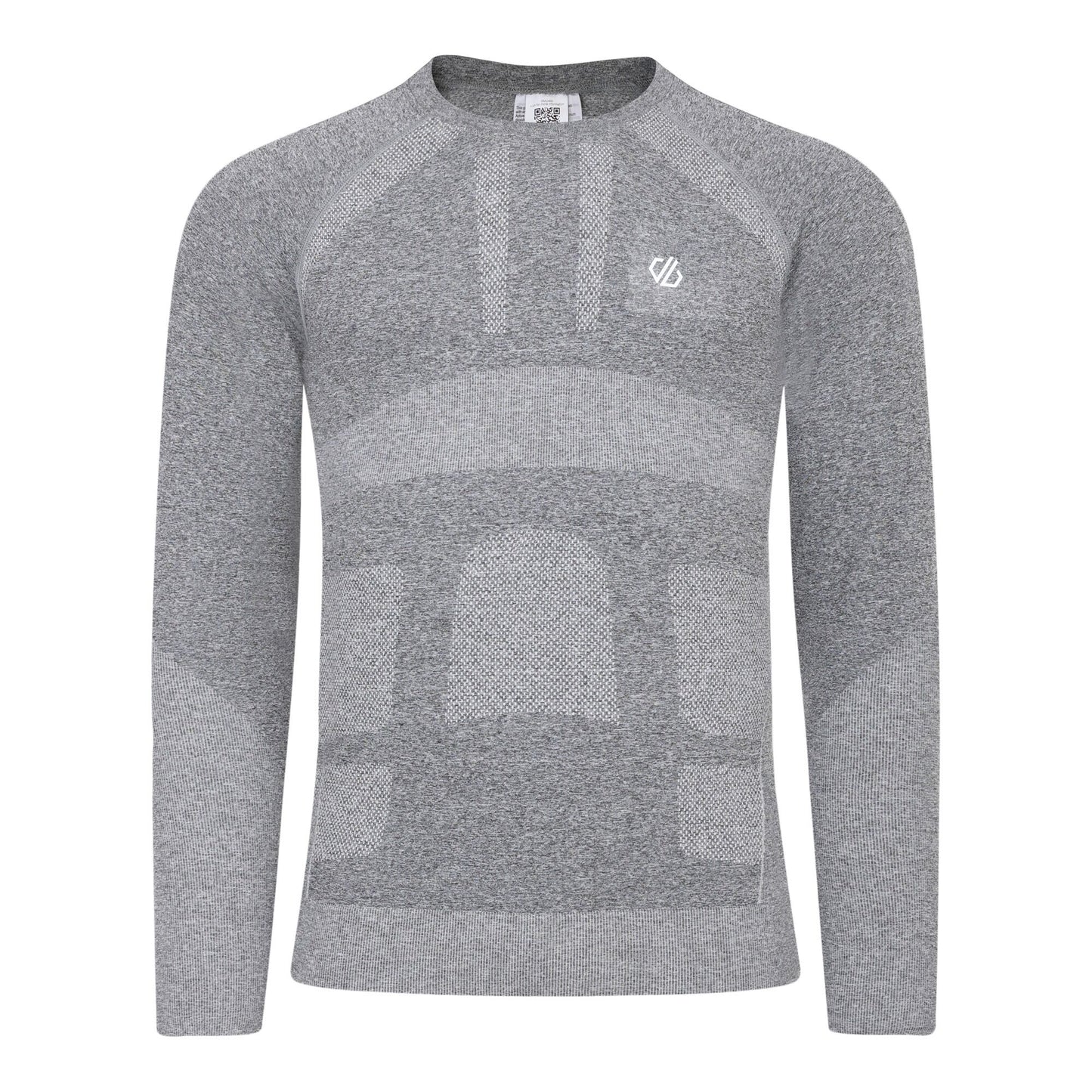 Charcoal Grey Marl - Front - Dare 2B Mens In The Zone III Long-Sleeved Base Layer Top