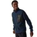 Navy - Side - Regatta Mens Frankie Full Zip Fleece Jacket