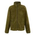 Nephrite Green - Front - Regatta Mens Midoor Fluffy Fleece Jacket
