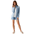 Chambray Blue Marl - Pack Shot - Dare 2B Womens-Ladies Mayse Full Zip Fleece Jacket