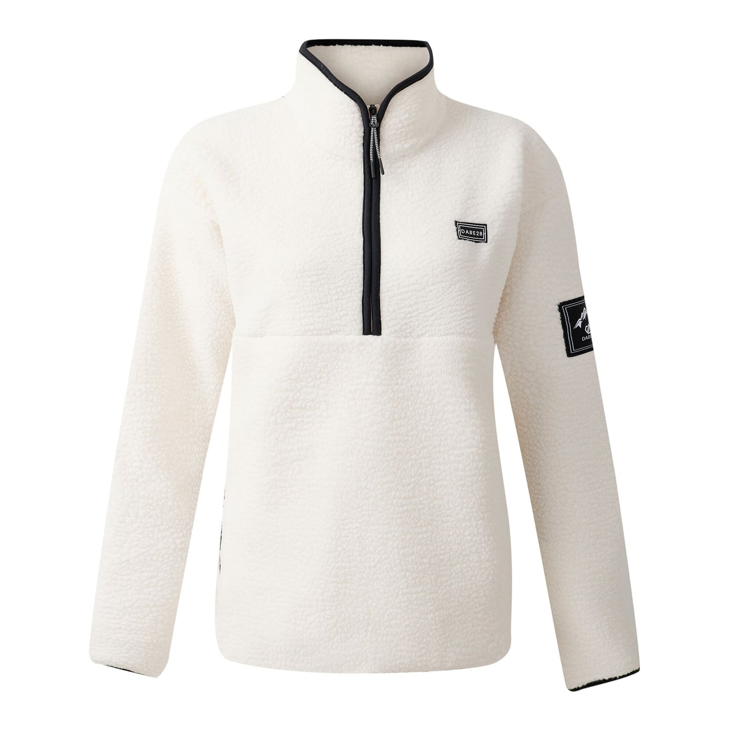 Egret - Front - Dare 2B Womens-Ladies Slide Out Fleece Top