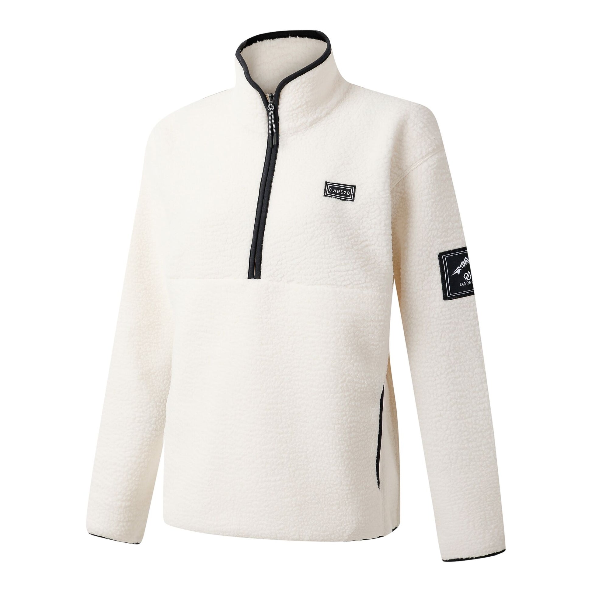 Egret - Side - Dare 2B Womens-Ladies Slide Out Fleece Top