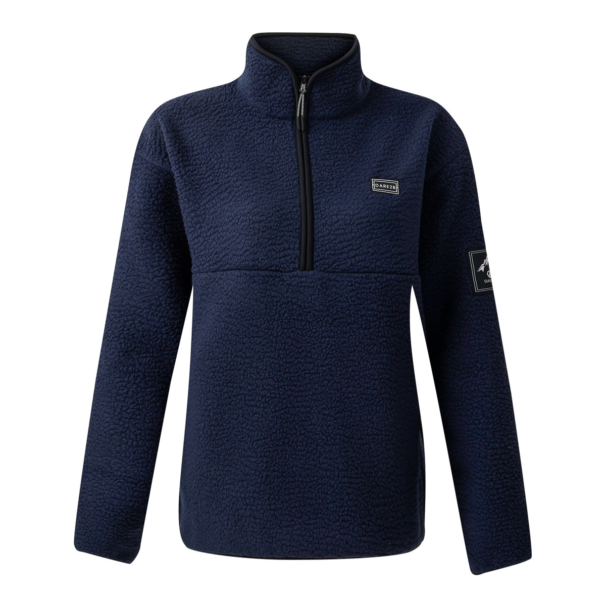 Navy - Front - Dare 2B Womens-Ladies Slide Out Fleece Top