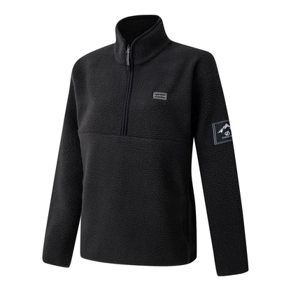 Black - Side - Dare 2B Womens-Ladies Slide Out Fleece Top