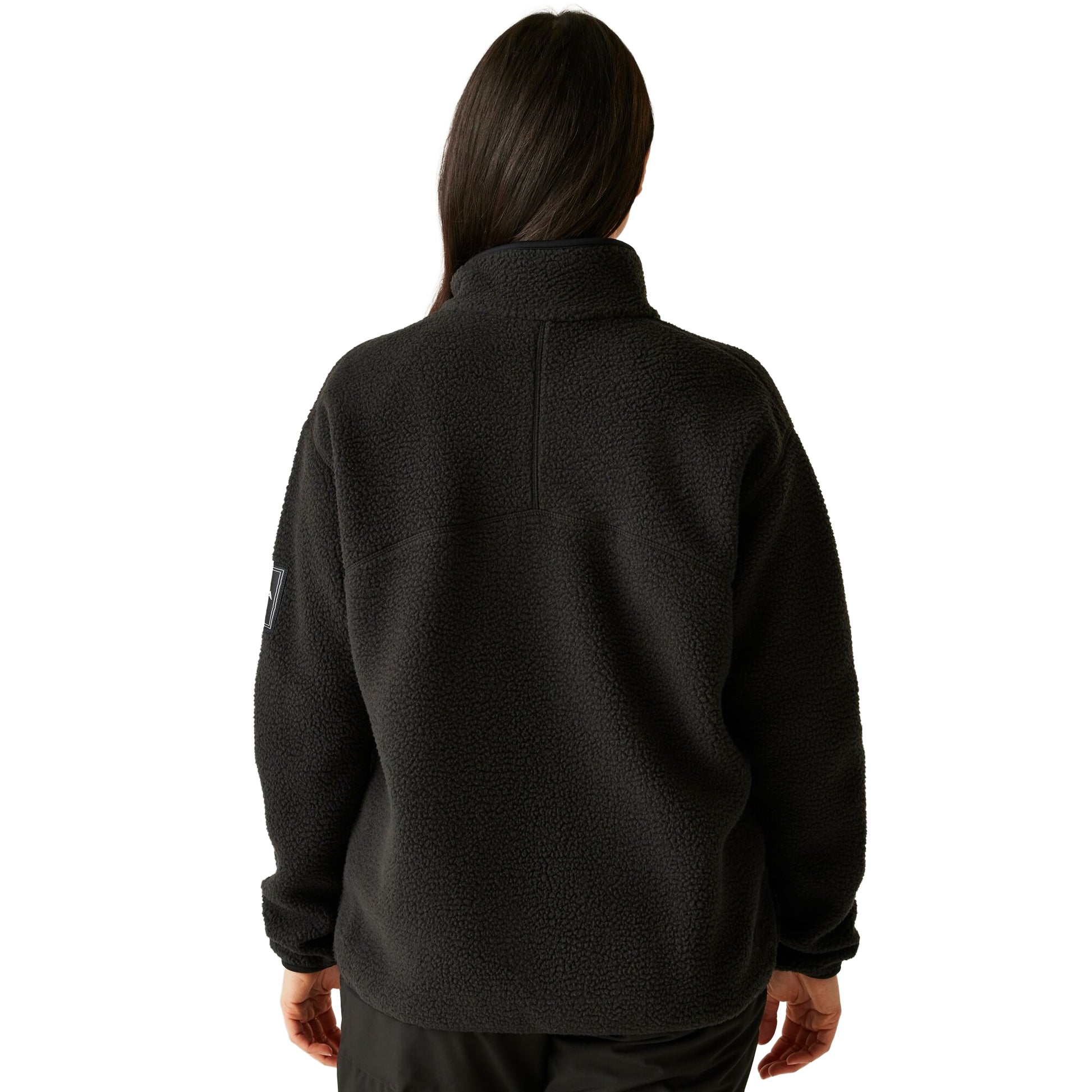 Black - Pack Shot - Dare 2B Womens-Ladies Slide Out Fleece Top