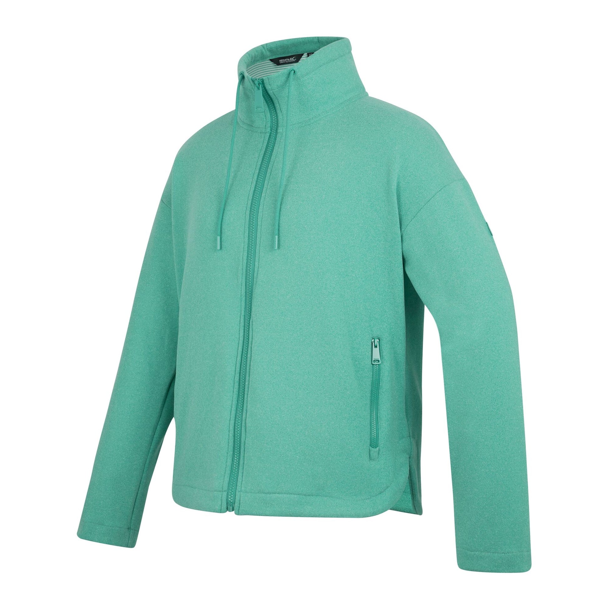 Ivy Moss - Side - Regatta Womens-Ladies Ashlynn Knitted Fleece Jacket
