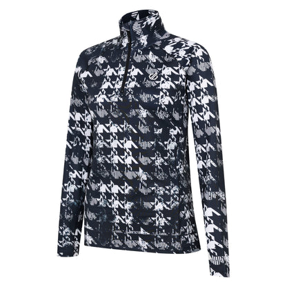 Black - Side - Dare 2B Womens-Ladies Divulge Dogtooth Core Stretch Lightweight Midlayer