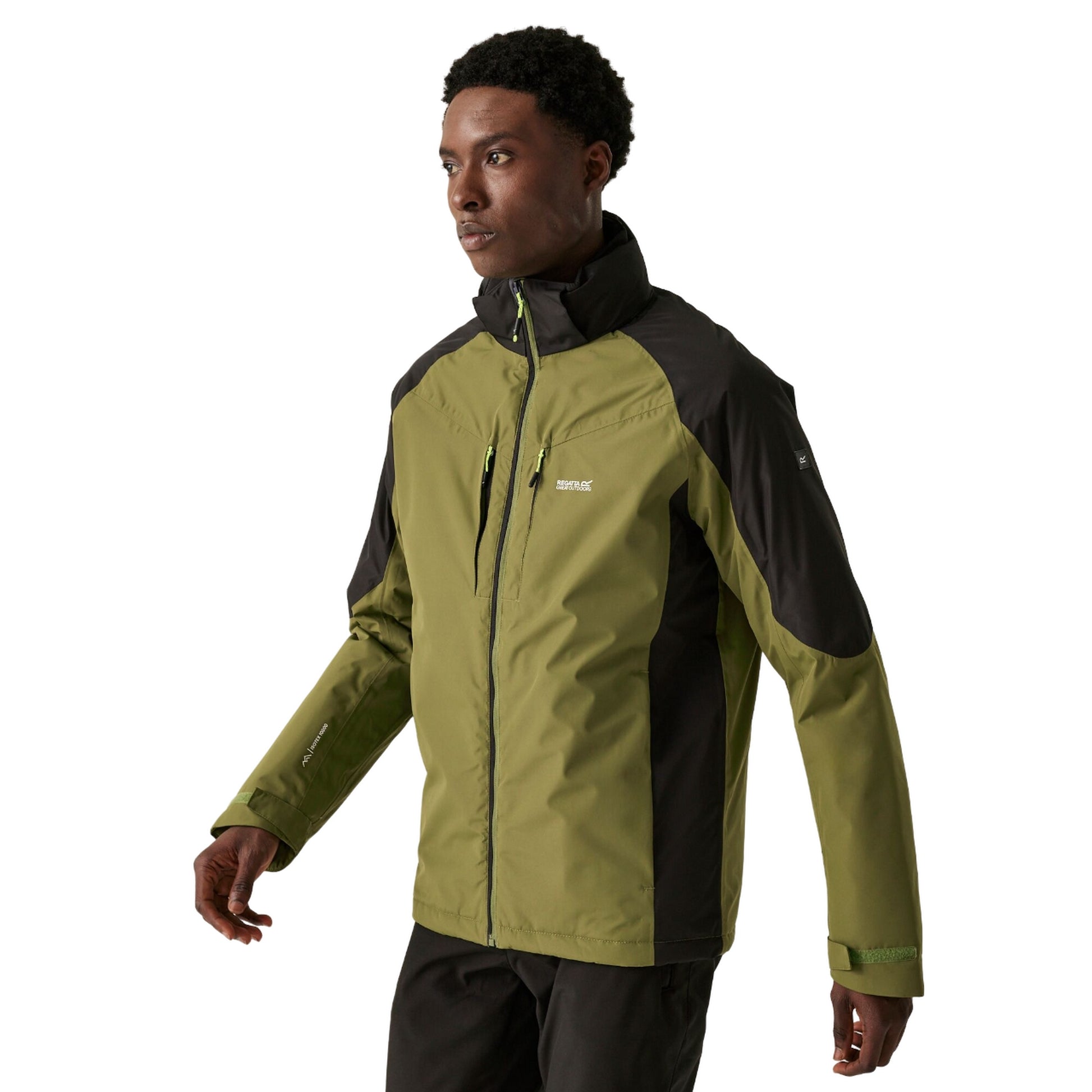 Nephrite Green-Black - Side - Regatta Mens Calderdale II Winter Waterproof Jacket