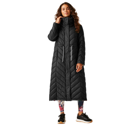 Black - Lifestyle - Regatta Womens-Ladies Caylus Christian Lacroix Waterproof Padded Jacket