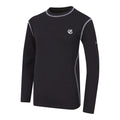 Black - Lifestyle - Dare 2B Childrens-Kids Pow II Camo Base Layer Set