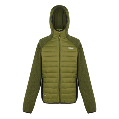 Nephrite Green-Black - Front - Regatta Mens Newhill Quilted Hybrid Jacket