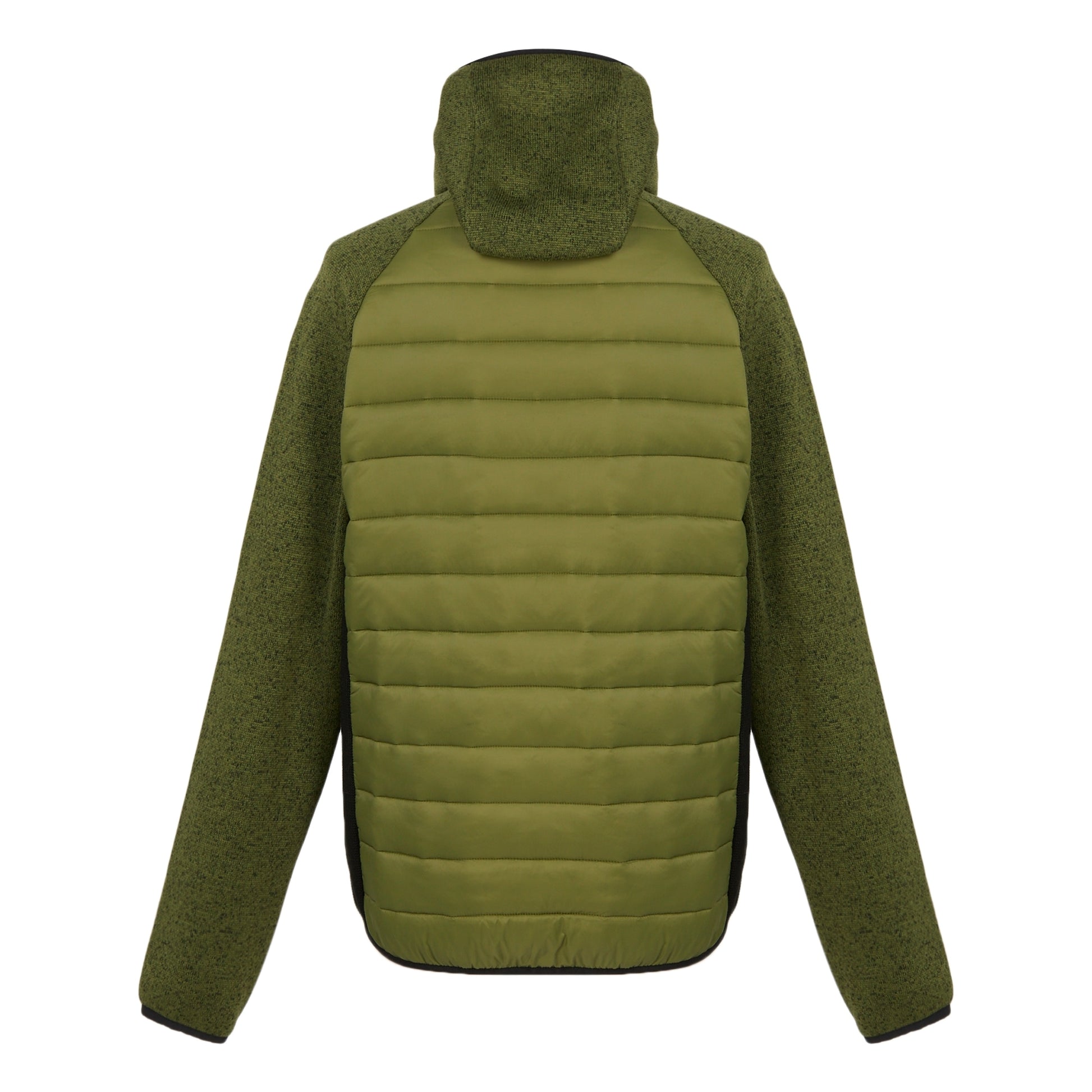 Nephrite Green-Black - Back - Regatta Mens Newhill Quilted Hybrid Jacket