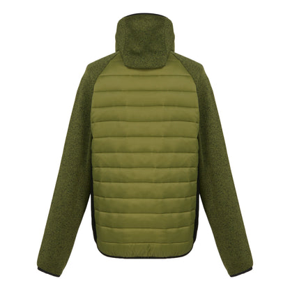 Nephrite Green-Black - Back - Regatta Mens Newhill Quilted Hybrid Jacket