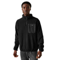 Black - Side - Regatta Mens Frankie Half Zip Fleece Top