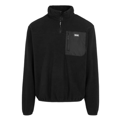 Black - Front - Regatta Mens Frankie Half Zip Fleece Top