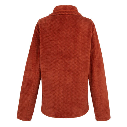 Red Ochre - Back - Regatta Womens-Ladies Heidy Fluffy Full Zip Fleece Jacket