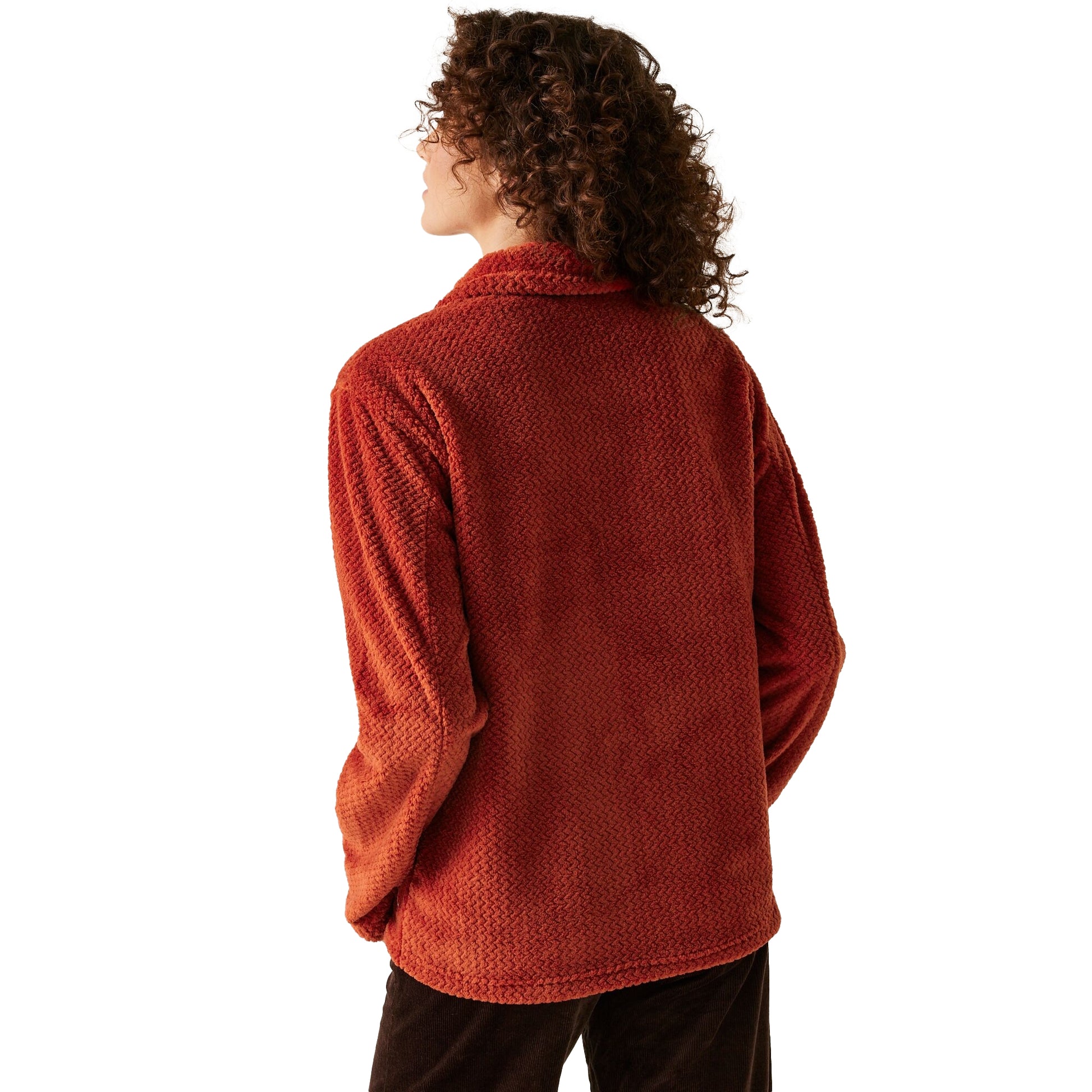 Red Ochre - Lifestyle - Regatta Womens-Ladies Heidy Fluffy Full Zip Fleece Jacket
