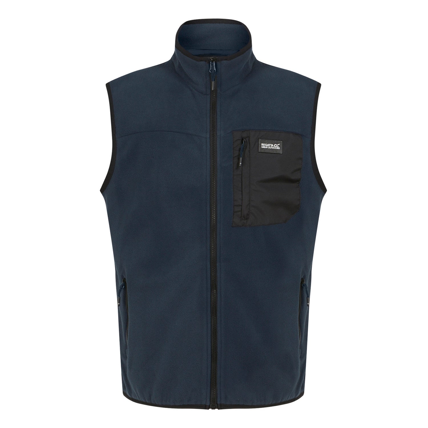 Navy Blue - Front - Regatta Mens Frankie Fleece Gilet