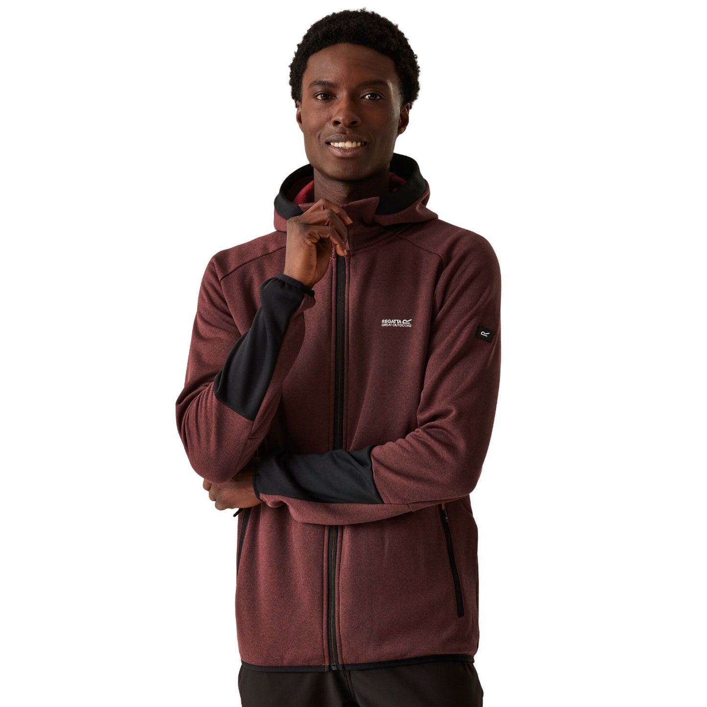 Black - Side - Regatta Mens Sarwood Marl Soft Shell Jacket