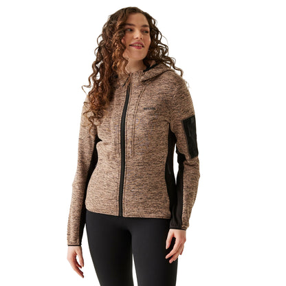 Warm Taupe-Black - Lifestyle - Regatta Womens-Ladies Kemilia Fleece Jacket