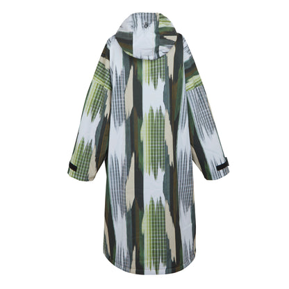 White-Green - Back - Regatta Unisex Adult Lebosc Christian Lacroix Changing Robe