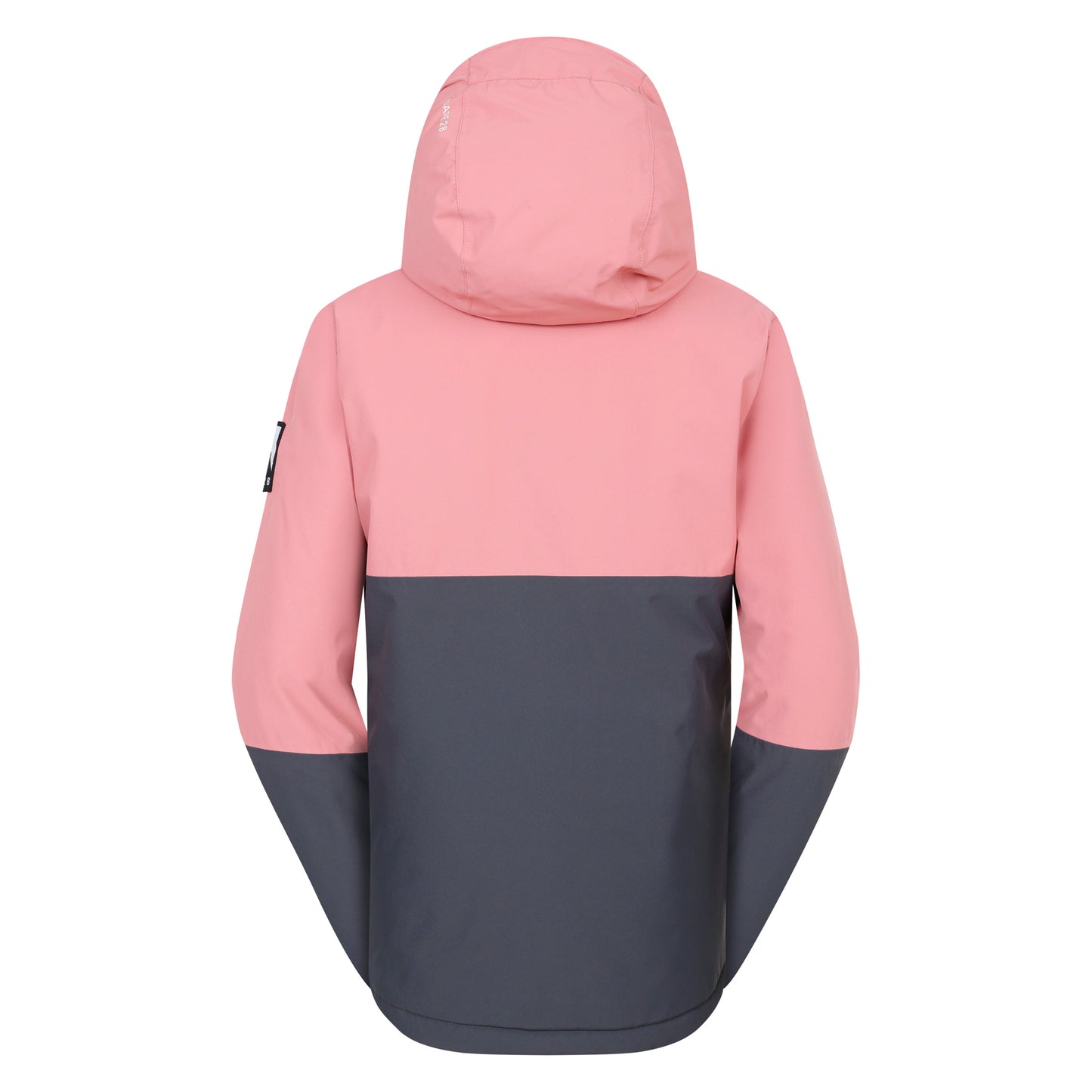 Dusty Rose-Ebony Grey - Back - Dare 2B Womens-Ladies Snowburst Overhead Ski Jacket