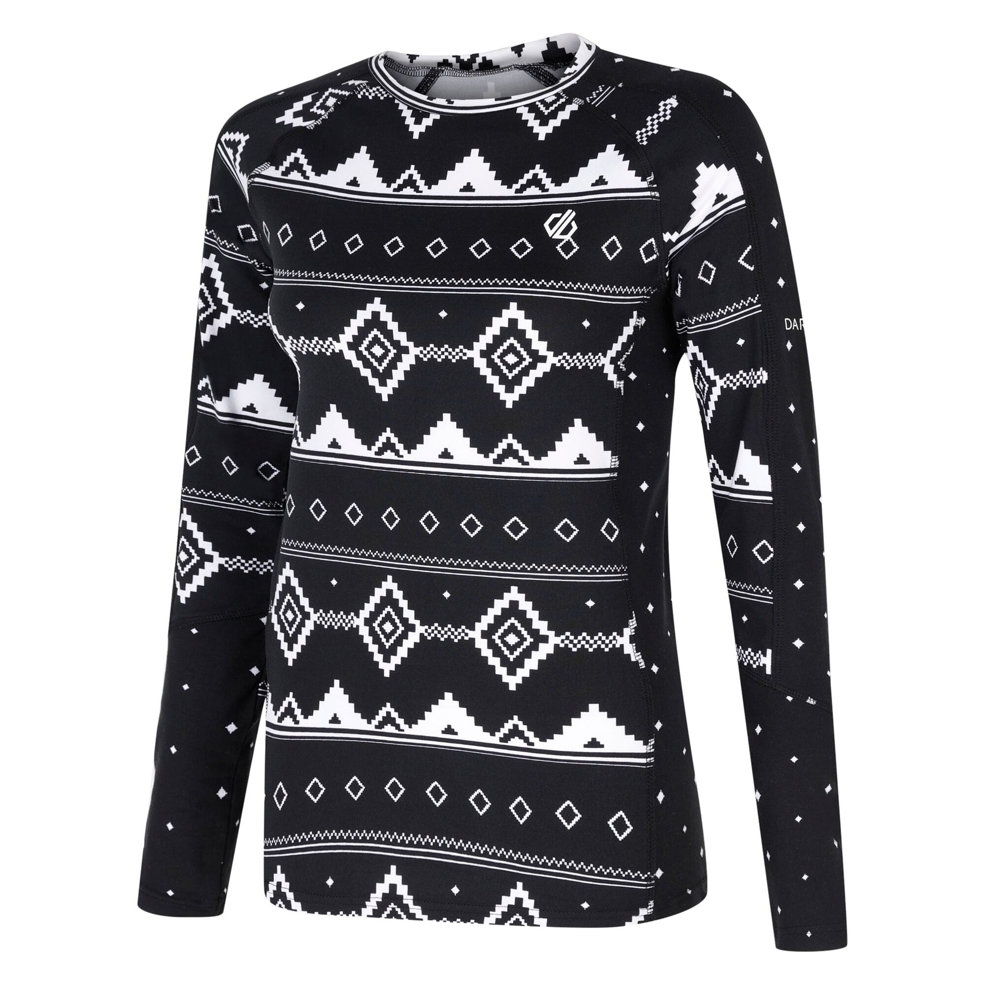 Black - Lifestyle - Dare 2B Womens-Ladies Exchange III Fair Isle Base Layer Set