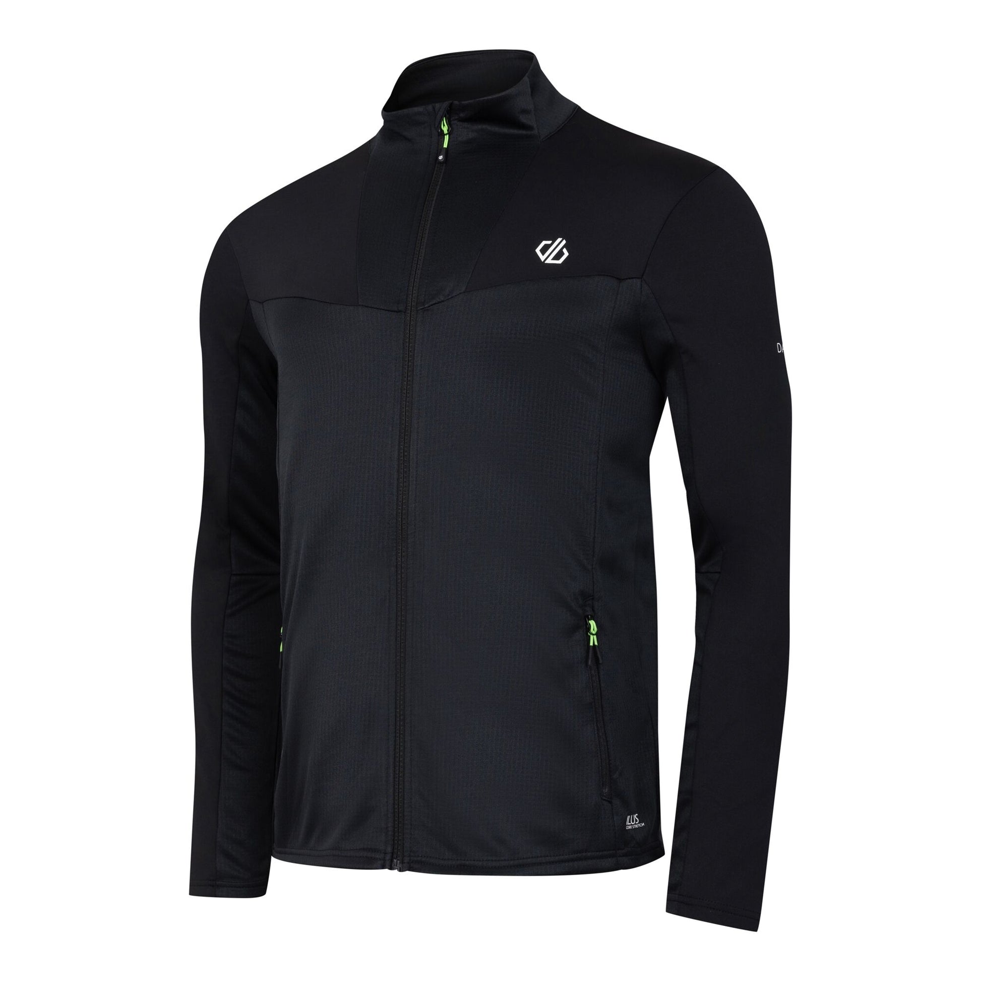 Black - Side - Dare 2B Mens Substratum II Core Stretch Midlayer