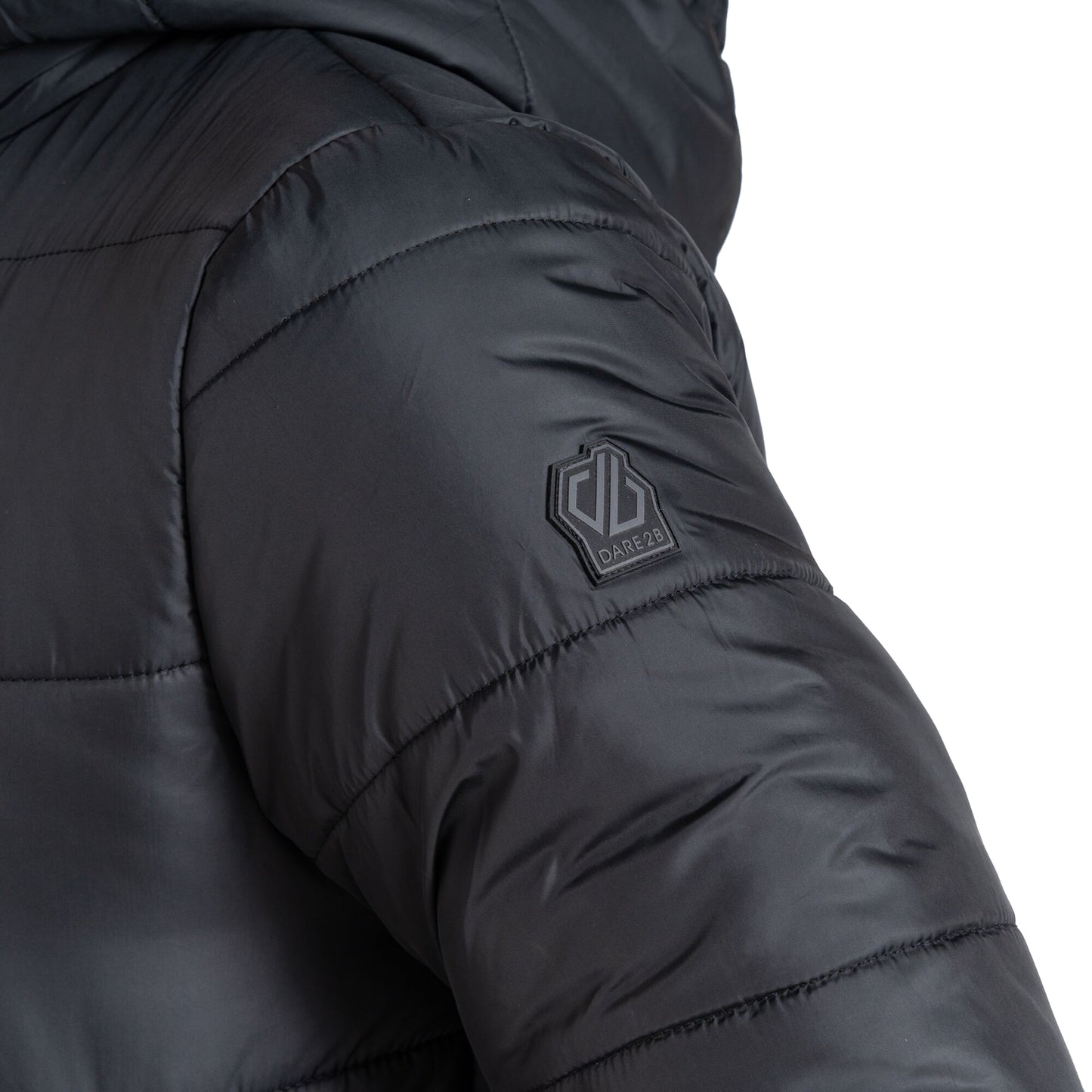 Black - Lifestyle - Dare 2B Womens-Ladies Distinguish Baffled Padded Jacket
