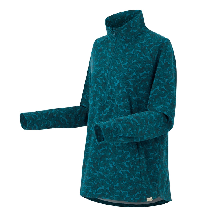 Blue - Side - Regatta Womens-Ladies Orla Kiely Birdy Half Zip Midlayer