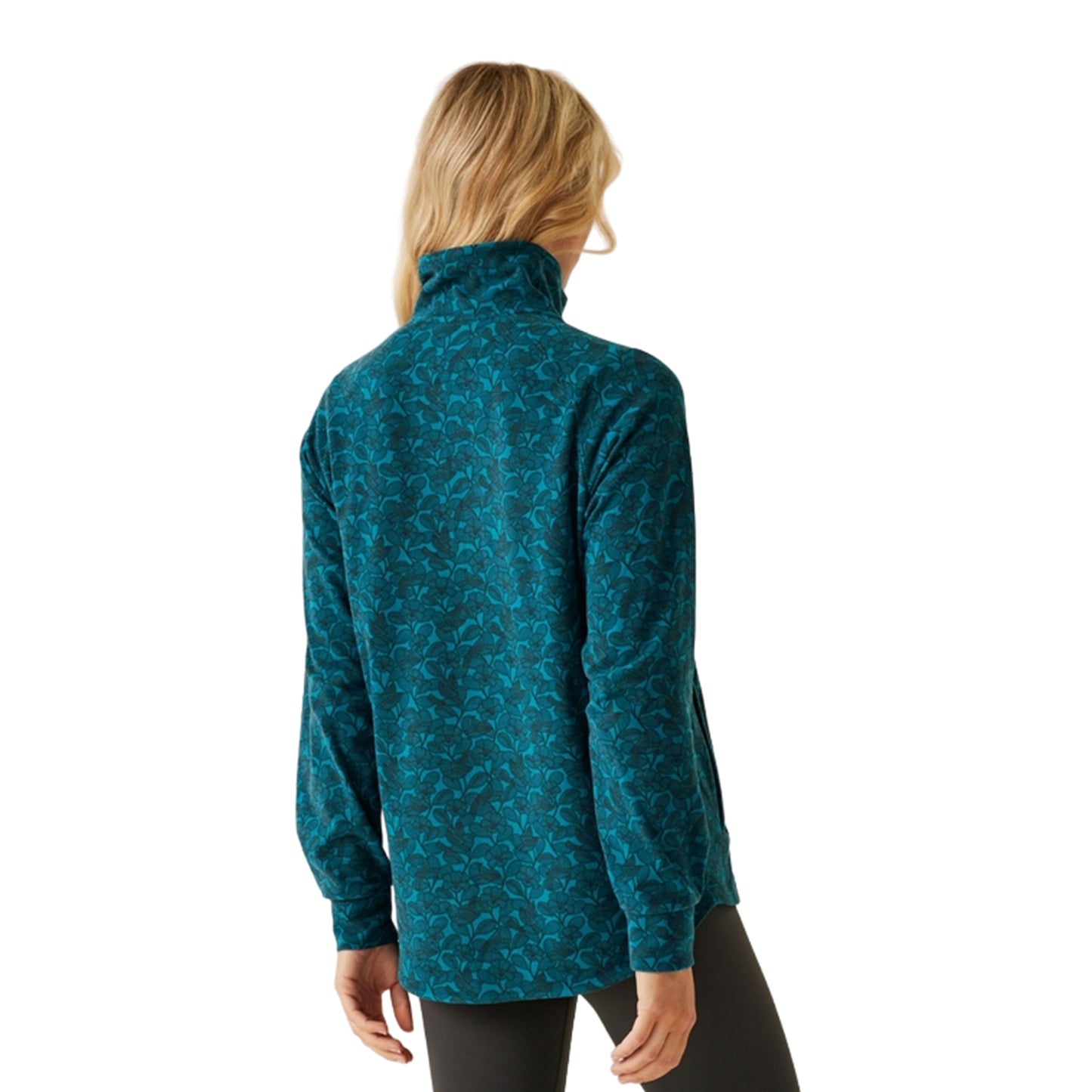 Blue - Pack Shot - Regatta Womens-Ladies Orla Kiely Birdy Half Zip Midlayer