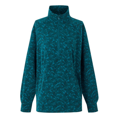 Blue - Front - Regatta Womens-Ladies Orla Kiely Birdy Half Zip Midlayer