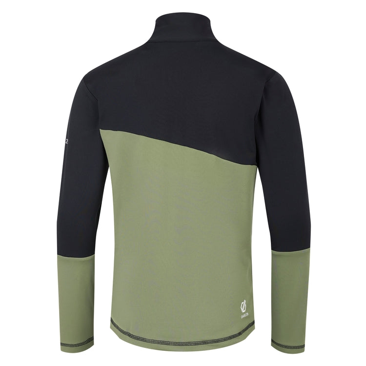 Black-Olivine Green - Back - Dare 2B Childrens-Kids Formate III Core Stretch Midlayer