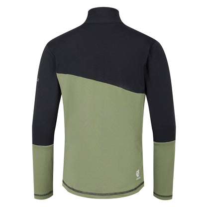 Black-Olivine Green - Back - Dare 2B Childrens-Kids Formate III Core Stretch Midlayer
