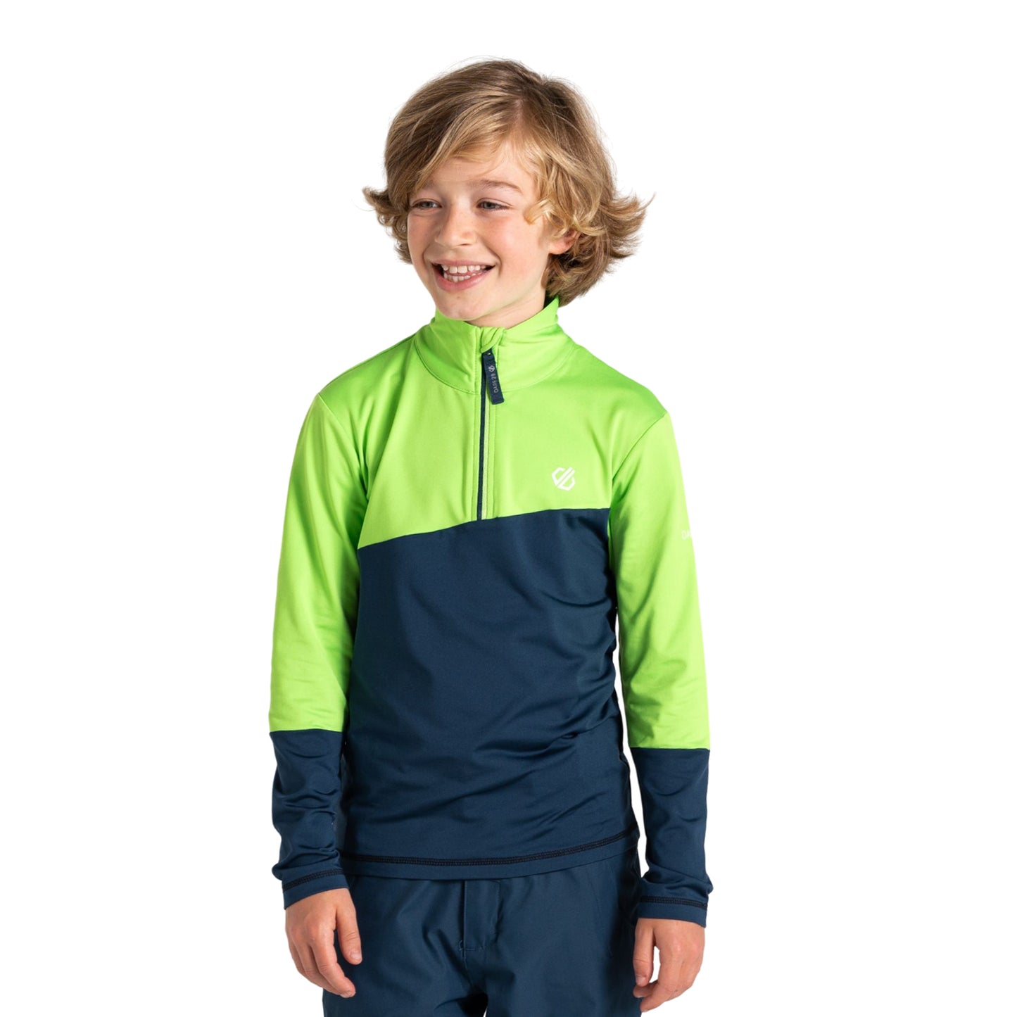 Green Flash-Moonlight Denim - Lifestyle - Dare 2B Childrens-Kids Formate III Core Stretch Midlayer