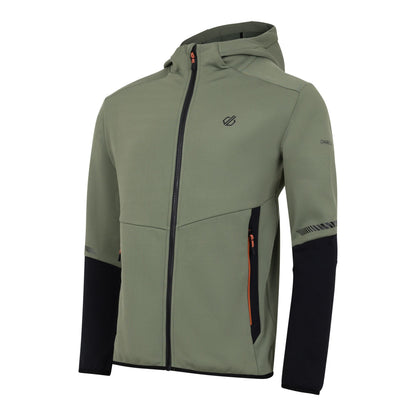 Olivine Green - Side - Dare 2B Mens Camber Core Stretch Midlayer