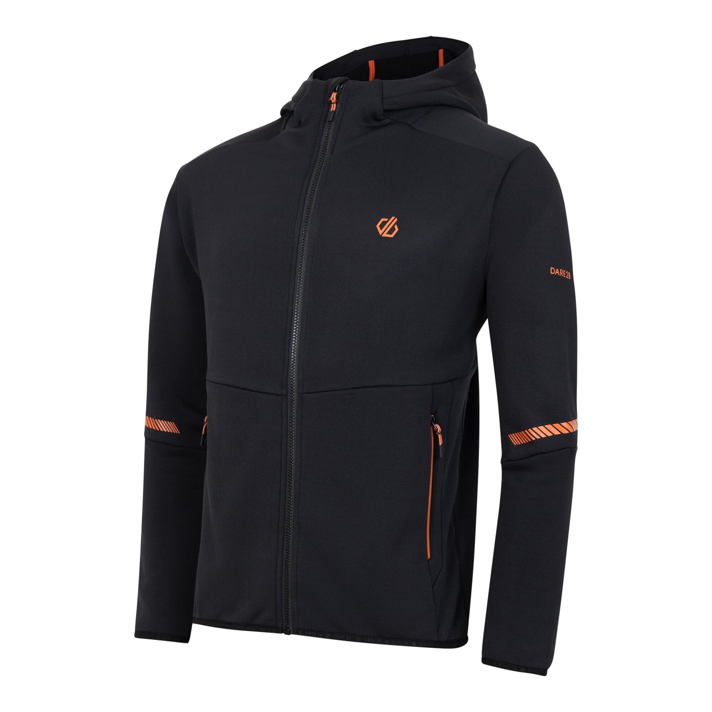 Black - Side - Dare 2B Mens Camber Core Stretch Midlayer