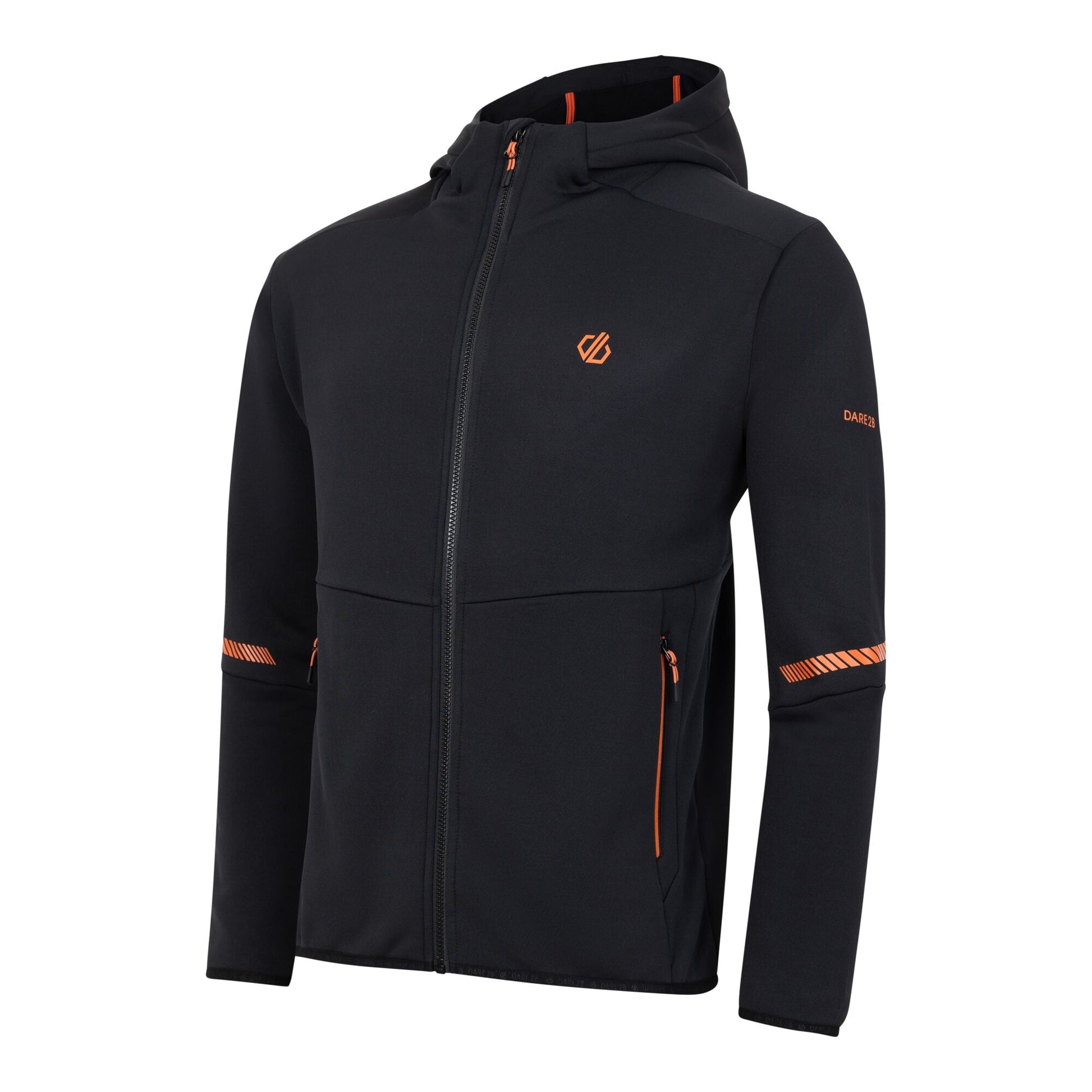Black - Side - Dare 2B Mens Camber Core Stretch Midlayer