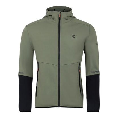 Olivine Green - Front - Dare 2B Mens Camber Core Stretch Midlayer