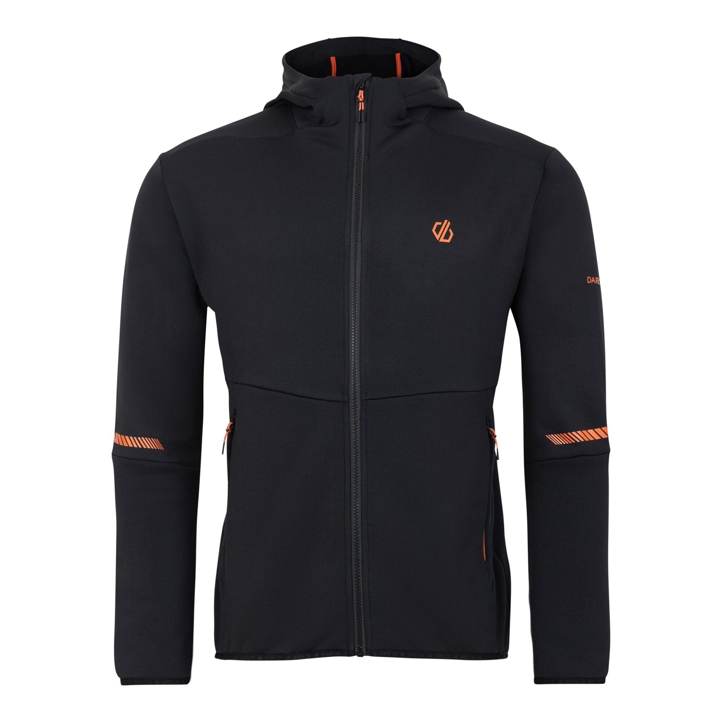 Black - Front - Dare 2B Mens Camber Core Stretch Midlayer