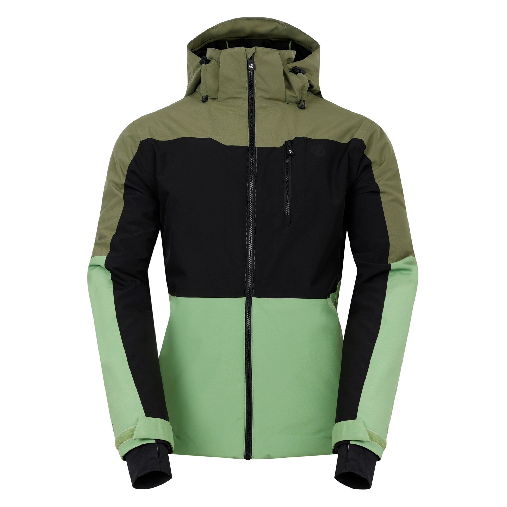 Olivine Green-Black - Front - Dare 2B Mens Edge II Ski Jacket