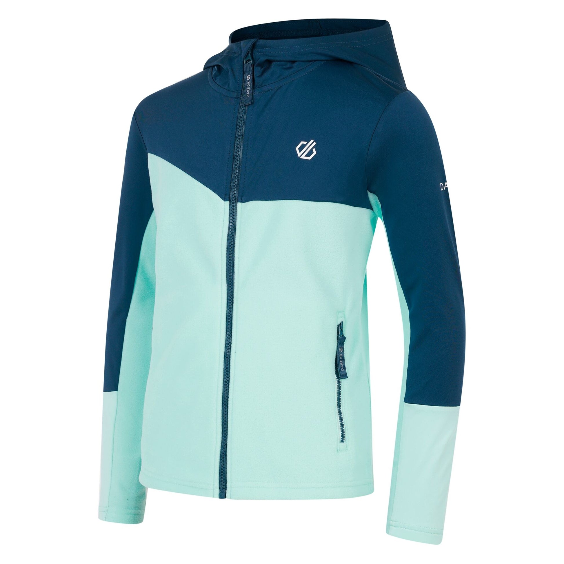 Water Ballet-Moonlight Denim - Side - Dare 2B Childrens-Kids Thriving III Core Stretch Midlayer