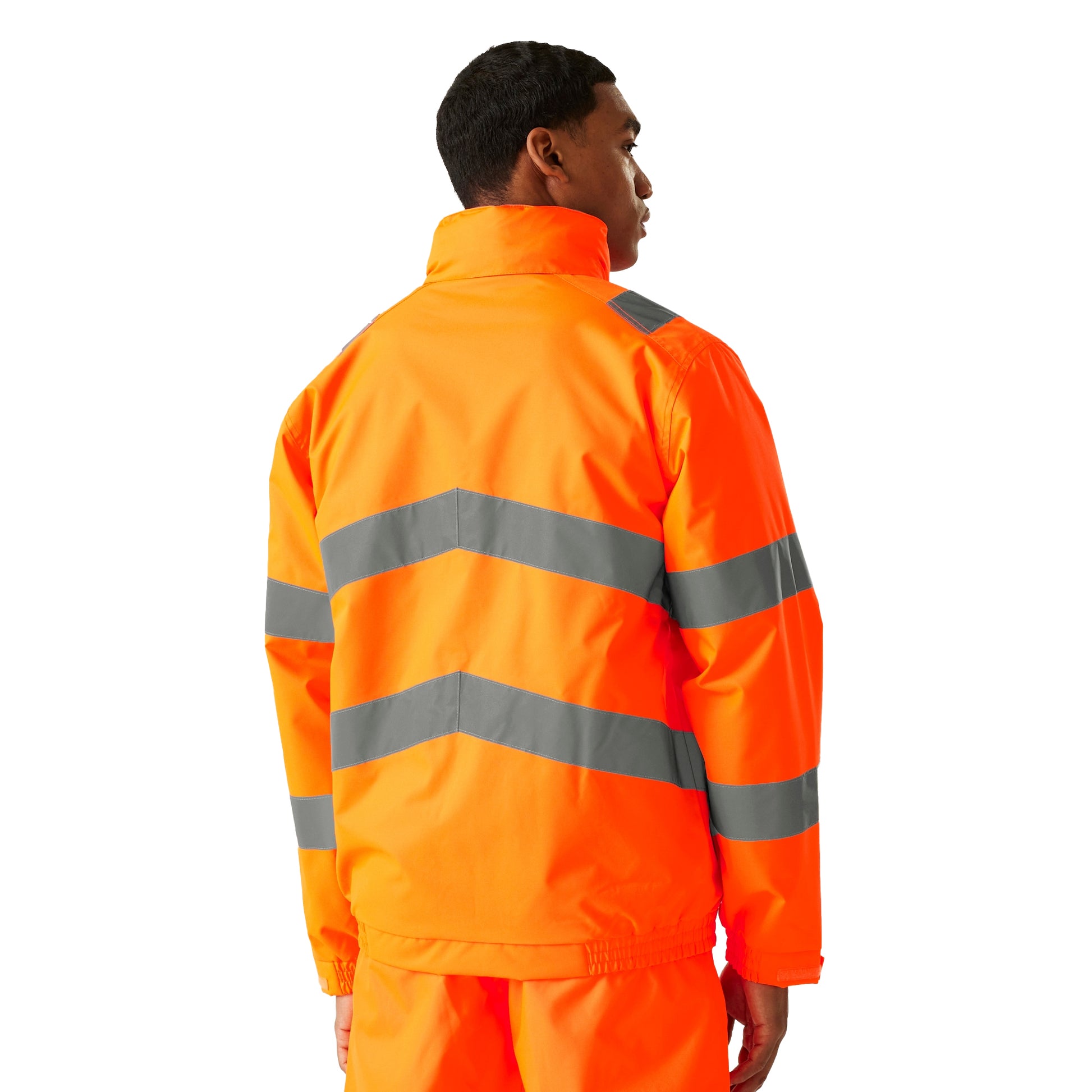 Orange - Lifestyle - Regatta Professional Mens Pro Contract Dover Hi-Vis Jacket