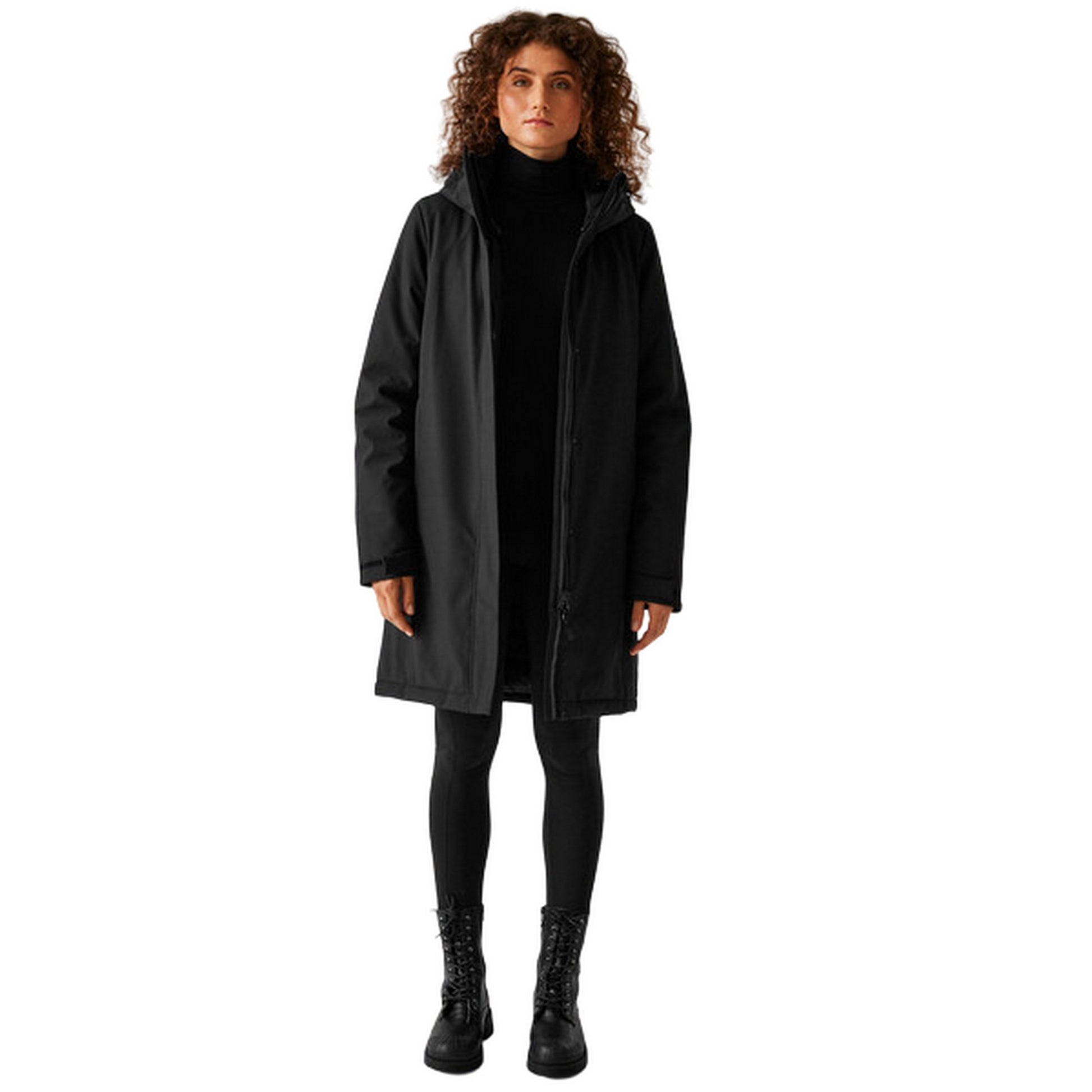 Black - Lifestyle - Regatta Womens-Ladies Dallymoore Padded Jacket