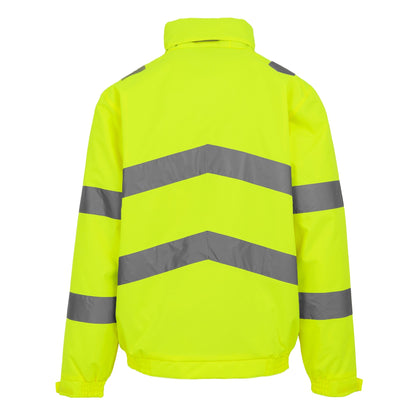 Yellow - Back - Regatta Professional Mens Pro Contract Dover Hi-Vis Jacket