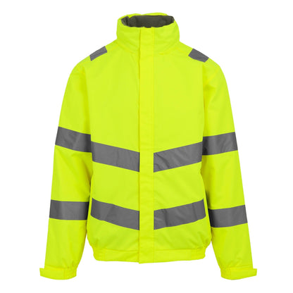 Yellow - Front - Regatta Professional Mens Pro Contract Dover Hi-Vis Jacket
