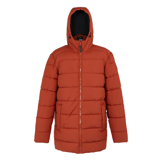 Red Ochre - Front - Regatta Mens Lakiver Padded Jacket