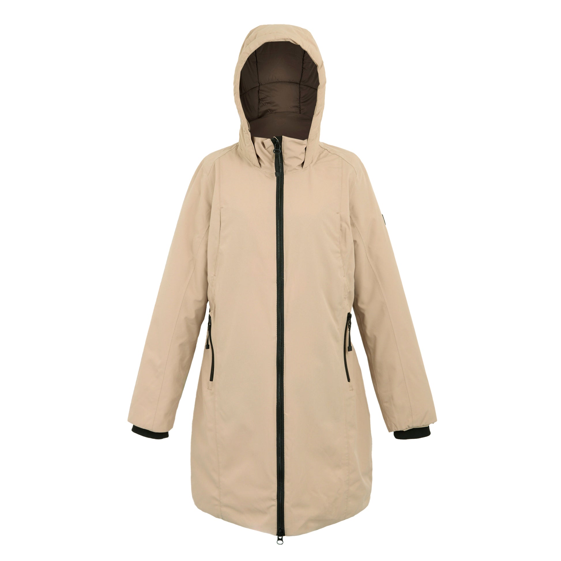 Warm Taupe-Bueno - Front - Regatta Womens-Ladies Yewbank IV Waterproof Jacket