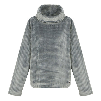 Storm Grey - Front - Regatta Womens-Ladies Bardou II Velour Fleece Top