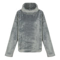 Storm Grey - Front - Regatta Womens-Ladies Bardou II Velour Fleece Top